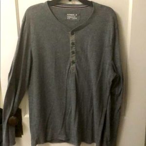 Men’s XL Casual Long Sleeve Quarter Button Shirt